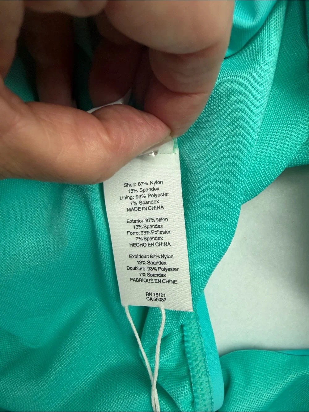 Bleu Rod Beattie Turquoise Bikini Bottoms Size 14